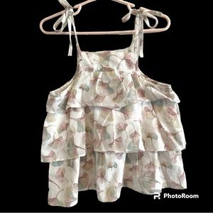 Baby-cottons Boutique Ginkgo Multi-tier Girl’s Top size 4T